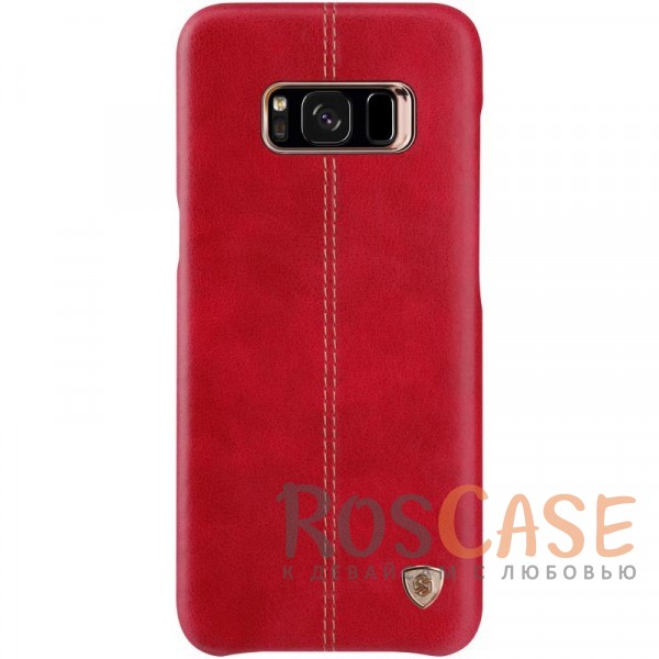 Фотография Красный Nillkin Englon натур. кожа | Чехол для Samsung G955 Galaxy S8 Plus
