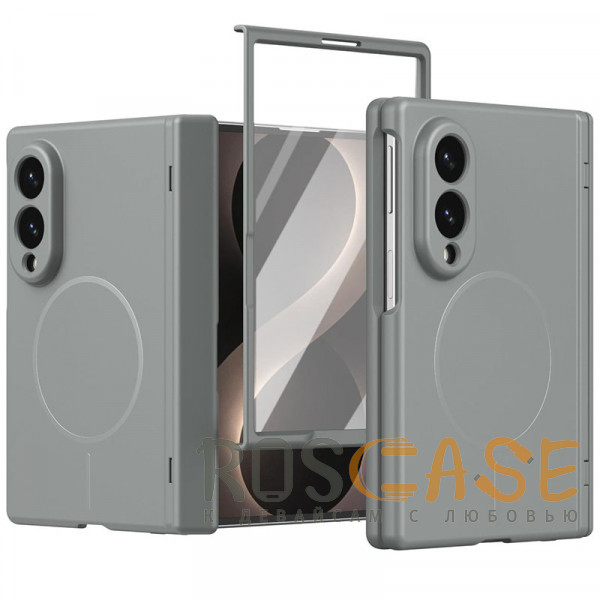 Фото Серый Чехол 3D с Magsafe и внешним стеклом для Samsung Galaxy Z Fold 8