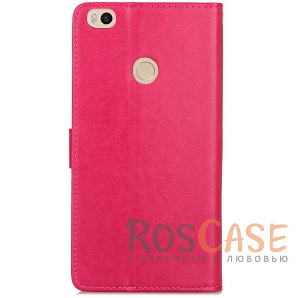 Фото Розовый Чехол-книжка с узорами на магнитной застёжке для Xiaomi Mi Max 2