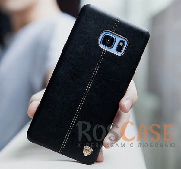 Изображение Черный Nillkin Englon натур. кожа | Чехол для Samsung N935 Galaxy Note Fan Edition