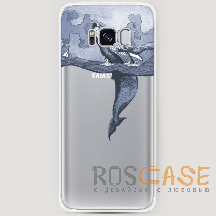 Фото RosCase | Силиконовый чехол Два измерения на Samsung G950 Galaxy S8