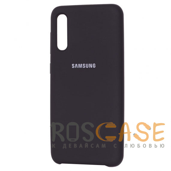 Фото Черный Чехол Silicone Cover для Samsung Galaxy A70 (A705F)