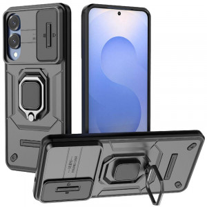 Transformer Ring Holder | Противоударный чехол с кольцом и шторкой камеры  для Samsung Galaxy S25 Edge