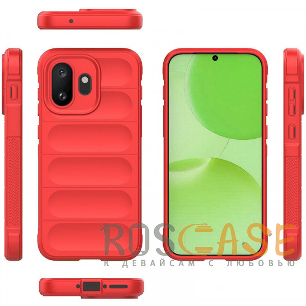 Фото Красный Flex Silicone | Противоударный чехол для OnePlus 15T с защитой камеры и микрофиброй