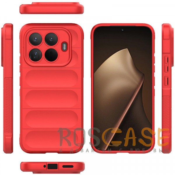 Фото Красный Flex Silicone | Противоударный чехол для Xiaomi Mi 15T Pro с защитой камеры и микрофиброй