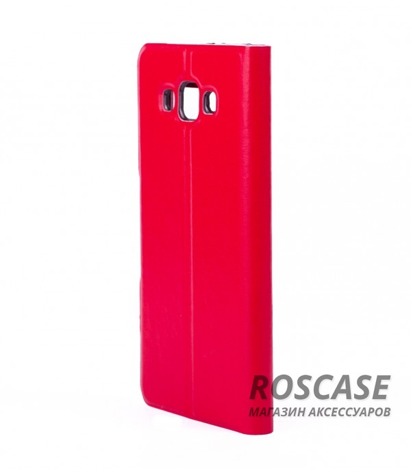 Фотография Красный Чехол-книжка с окошками для Samsung A700H / A700F Galaxy A7