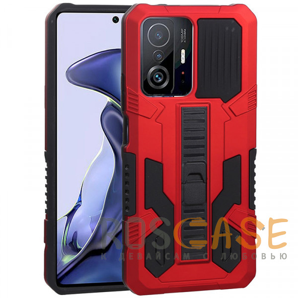 Фото Красный Ironhide | Противоударный чехол-подставка для Xiaomi Mi 11T / Mi11T Pro