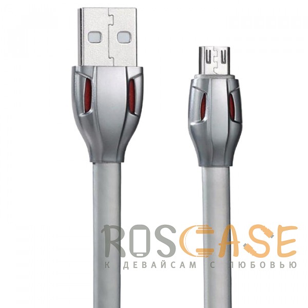 

Remax RC-035m Laser | Дата кабель USB to MicroUSB со световым индикатором (100 см) (Черный)