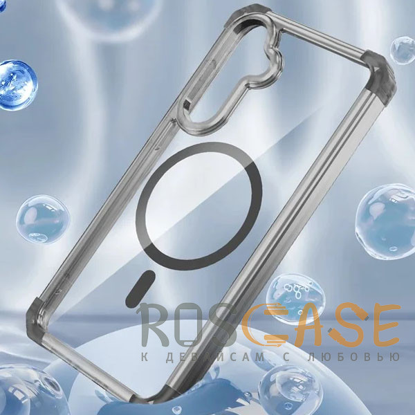 Фотография Черный Nature Magnetic | Прозрачный противоударный чехол с поддержкой MagSafe для Samsung Galaxy S24 FE