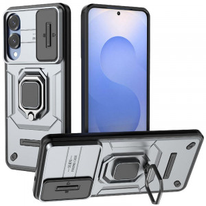 Transformer Ring Holder | Противоударный чехол с кольцом и шторкой камеры  для Samsung Galaxy S25 Edge