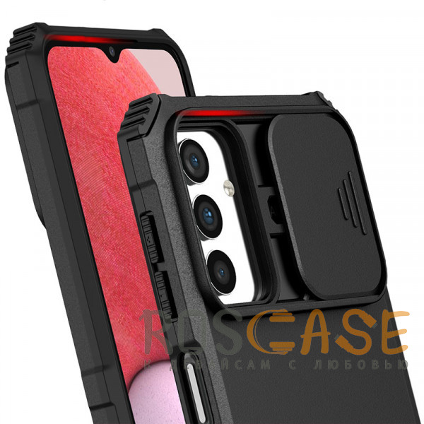 Изображение Черный CamShield Holder | Противоударный чехол-подставка для Samsung Galaxy A13 / A04s с защитой камеры