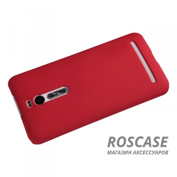 Фото Красный Nillkin Super Frosted Shield | Матовый чехол для Asus Zenfone 2 (ZE551ML/ZE550ML) (+ пленка)