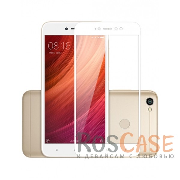 

Mocolo CP+ | Стекло с цветной рамкой на весь экран для Xiaomi Redmi Note 5A / Redmi Y1 Lite (Белый)