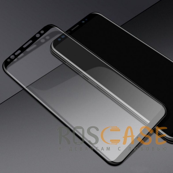 Фото Черный 4D | Прозрачное защитное стекло для Samsung Galaxy S9+ на весь экран