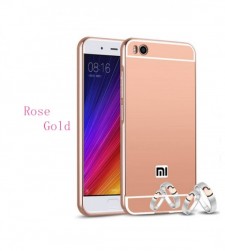 Металлический чехол бампер для Xiaomi Mi 5s с зеркальной вставкой