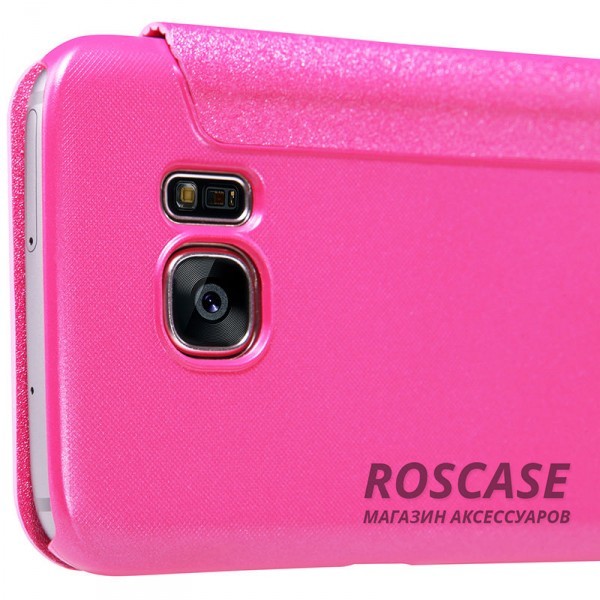 Изображение Розовый Nillkin Sparkle | Чехол-книжка с функцией Sleep Mode для Samsung G930F Galaxy S7