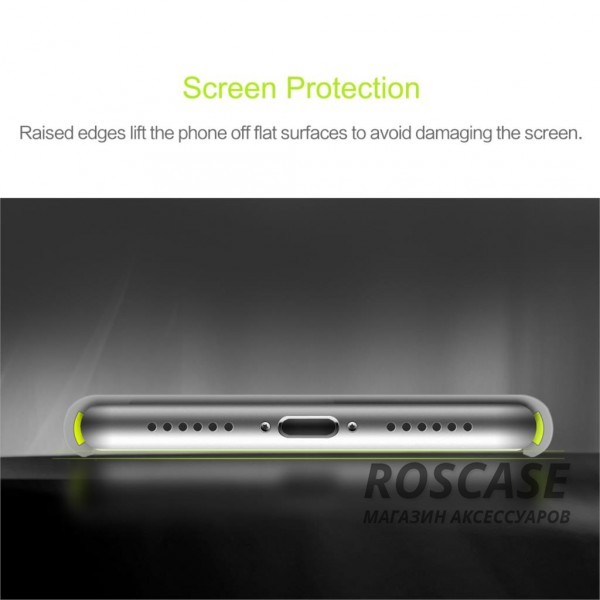 Фотография Зеленый / Transparent Green Rock Guard | Чехол для Apple iPhone 7 / 8 (4.7") с цветной окантовкой