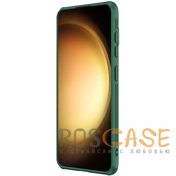 Фото Зеленый Nillkin CamShield Prop | Чехол из пластика и TPU с защитой камеры и поддержкой Magsafe для Samsung Galaxy S24