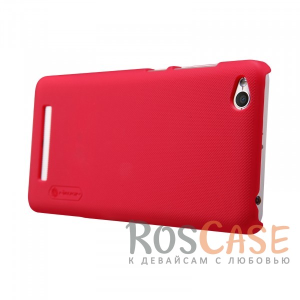 Фотография Красный Nillkin Super Frosted Shield | Матовый чехол для Xiaomi Redmi 4a
