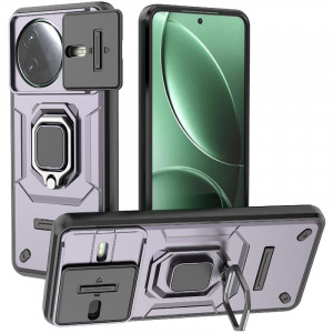 Transformer Ring Holder | Противоударный чехол с кольцом и шторкой камеры  для Xiaomi Poco F7 Pro