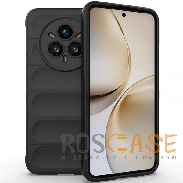 Фото Черный Flex Silicone | Противоударный чехол для Realme 14 Pro Plus 5G с защитой камеры и микрофиброй