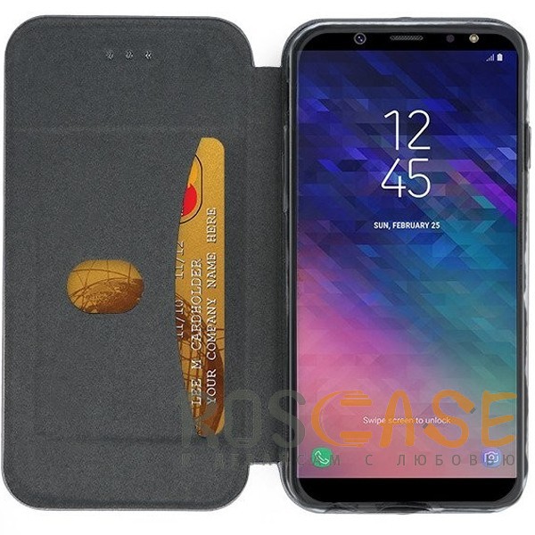 Изображение Красный Open Color 2 | Чехол-книжка на магните для Samsung Galaxy A6 (2018) с подставкой и внутренним карманом