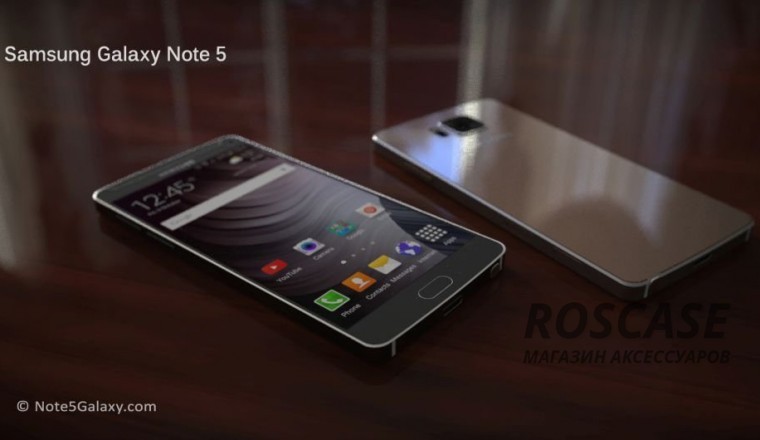 Одна из визуализаций нового флагмана Samsung Galaxy Note 5