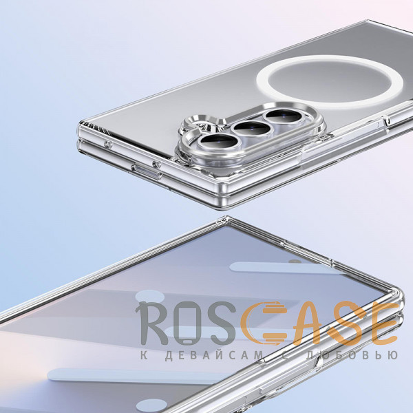 Фотография Прозрачный Crystal 3D Magsafe | Прозрачный пластиковый чехол для Samsung Galaxy Z Fold 7