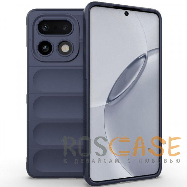Фото Темно-синий Flex Silicone | Противоударный чехол для Realme 16 Pro Plus с защитой камеры и микрофиброй