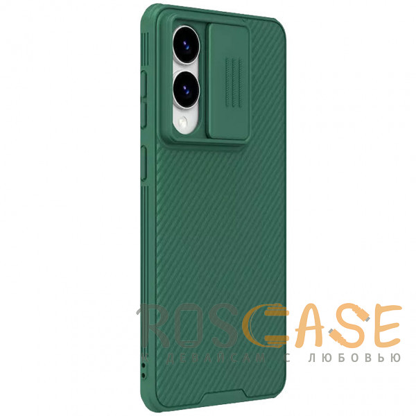 Фотография Зеленый Nillkin CamShield Pro | Чехол из пластика и TPU с защитой камеры для Samsung Galaxy S25 Edge