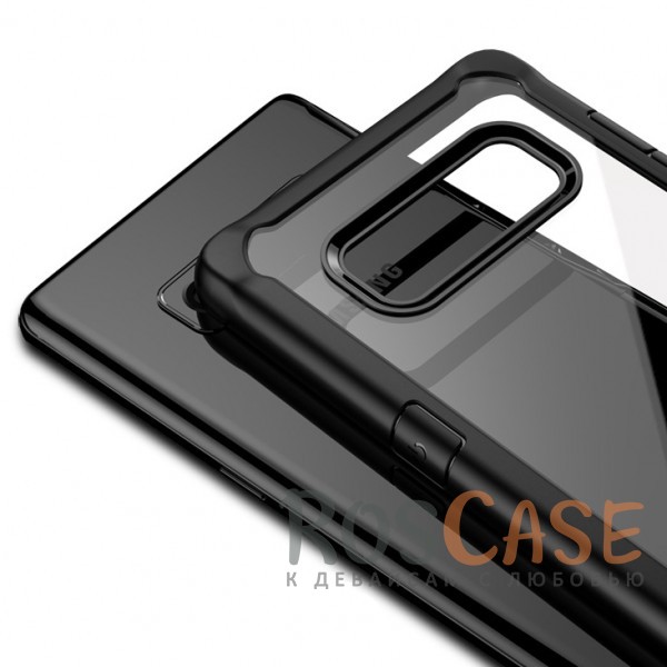 Фото Черный iPaky Luckcool | Чехол для Samsung Galaxy Note 8 с цветными силиконовыми вставками