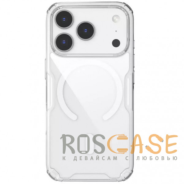 Фото Прозрачный Nillkin Nature PRO Magnetic | Прозрачный силиконовый чехол для магнитной зарядки для iPhone 17 Pro