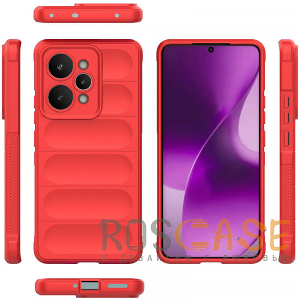 Фото Красный Flex Silicone | Противоударный чехол для Realme 15 Pro 5G с защитой камеры и микрофиброй