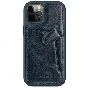 Nillkin Aoge Leather | Чехол с визитницей из Premium экокожи  для iPhone 12 / 12 Pro