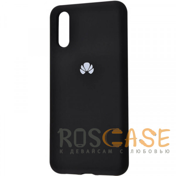 Фото Черный Чехол Silicone Cover для Huawei P30 (full protective)