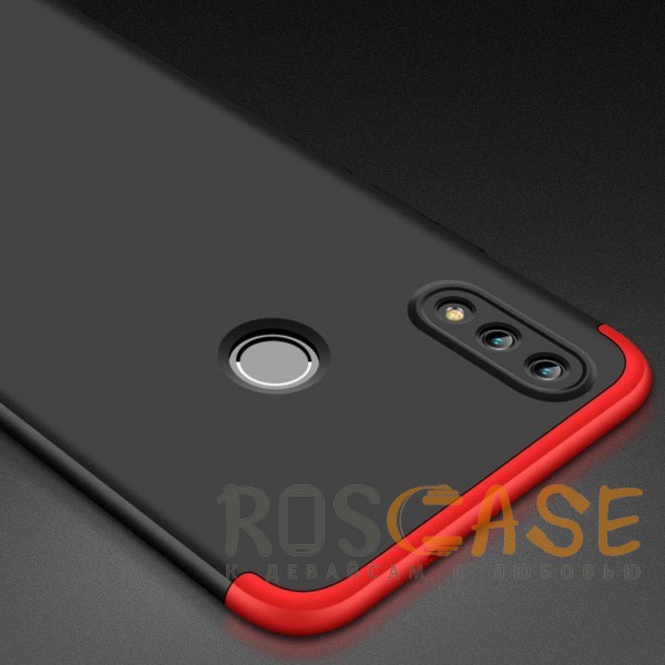 Изображение Черный / Красный GKK LikGus 360° | Двухсторонний чехол для Huawei Honor 10 Lite  / P Smart (2019) с защитными вставками