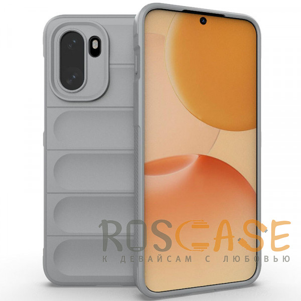 Фото Серый Flex Silicone | Противоударный чехол для OnePlus 15R / Ace 6 / 6T 5G с защитой камеры и микрофиброй