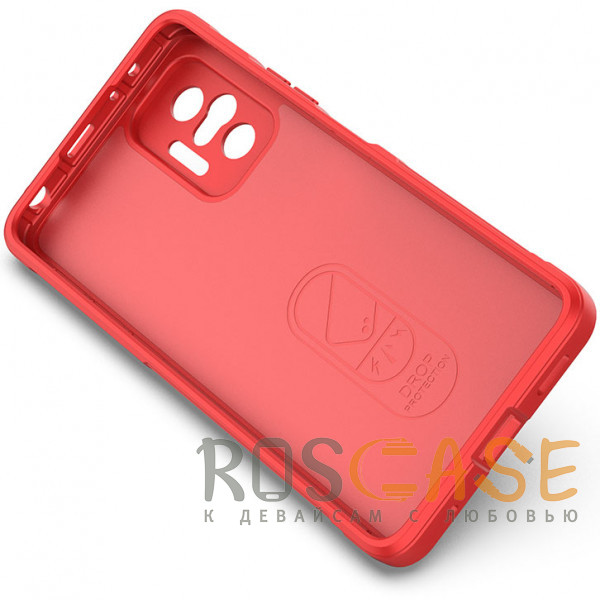 Изображение Красный Flex Silicone | Противоударный чехол для Xiaomi Redmi Note 10 Pro (Max) с защитой камеры и микрофиброй
