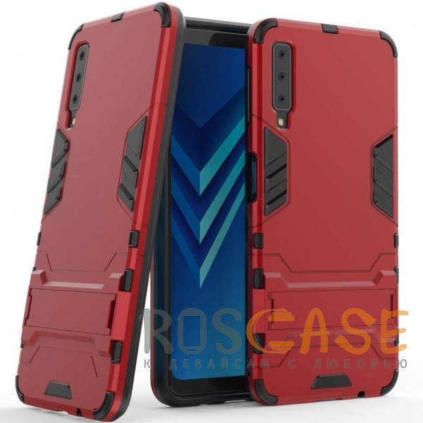 Фото Красный / Dante Red Transformer | Противоударный чехол для Samsung A750 Galaxy A7 (2018) с мощной защитой корпуса
