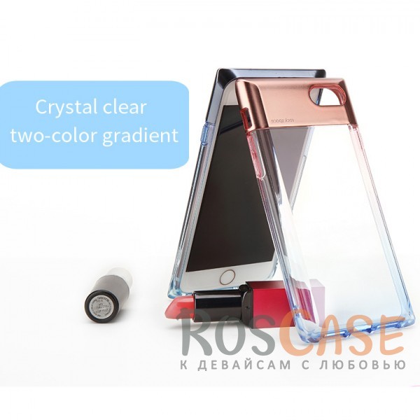 Фото Розовый / Transparent pink Rock Crystal | Чехол для iPhone 7/8/SE (2020) в виде флакона духов с градиентной расцветкой