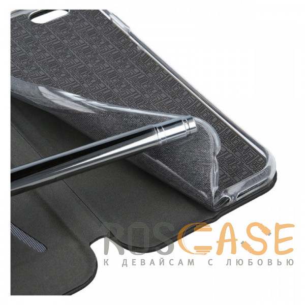 Изображение Черный Open Color | Кожаный чехол-книжка для Samsung Galaxy S8 с функцией подставки и магнитом