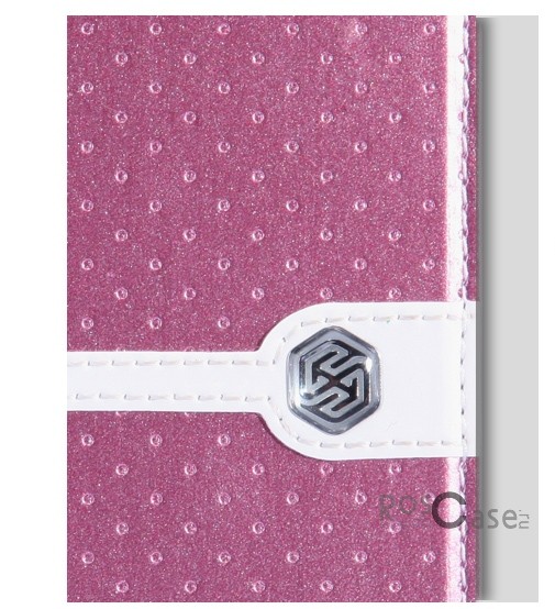 Фотография Розовый Nillkin Ice | Кожаный чехол-книжка с подставкой для Apple iPhone 6/6s (4.7") (+ пленка)