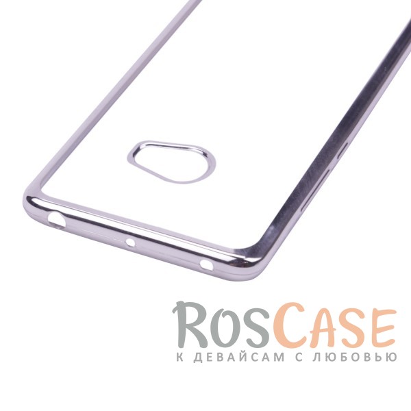 Изображение Серебряный Силиконовый чехол для Xiaomi Mi Note 2 с глянцевой окантовкой
