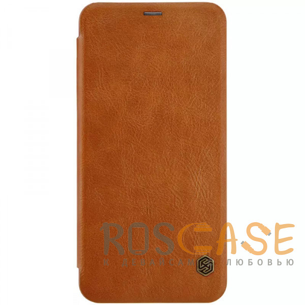 Фото Коричневый Nillkin Qin | Чехол-книжка из Premium экокожи для OnePlus 5T