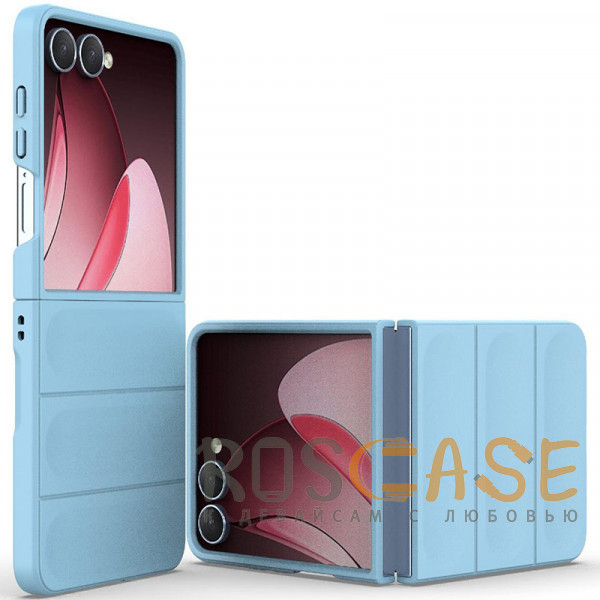 Фото Голубой Flex Matte | Пластиковый чехол с Soft Touch покрытием для Samsung Galaxy Z Flip 8