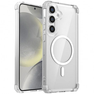 Nature Magnetic | Прозрачный противоударный чехол с поддержкой MagSafe  для Samsung Galaxy S25 Plus