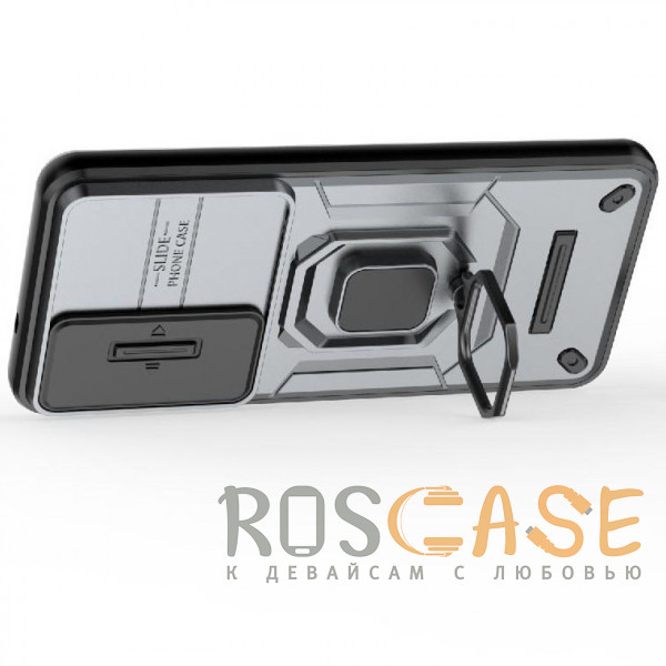 Фотография Серый Transformer Ring Holder | Противоударный чехол с кольцом и шторкой камеры для Samsung Galaxy S26