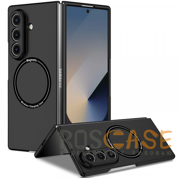 Фото Черный Matte Shield | Тонкий матовый пластиковый чехол с поддержкой Magsafe для Samsung Galaxy Z Fold 8 Ultra