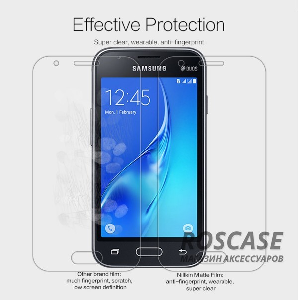 Фотография Матовая Nillkin Matte | Матовая защитная пленка для Samsung J105H Galaxy J1 Mini / Galaxy J1 Nxt