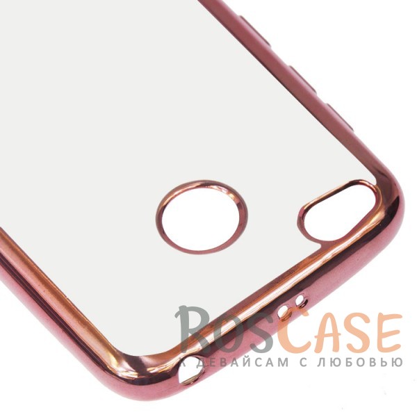 Фотография Розовый Силиконовый чехол для Xiaomi Redmi 4X с глянцевой окантовкой
